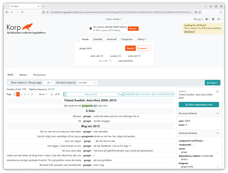 Korp frontend v10